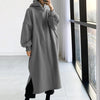 Hoodie-Kleid mit Seitenschlitzen | Lässig & Bequem | Alltag & Freizeit | Weiches Material