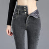 High-Waist-Jeans mit Thermofutter | Wärme trifft auf Stil | Perfekt für den Winter