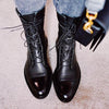 Schnürstiefel aus Leder | Klassisch & Elegant | Rutschfeste Sohle