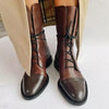 Schnürstiefel aus Leder | Klassisch & Elegant | Rutschfeste Sohle