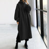 Hoodie-Kleid mit Seitenschlitzen | Lässig & Bequem | Alltag & Freizeit | Weiches Material
