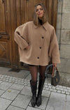 Oversized Wolljacke mit Knopfleiste | Zeitlos & Vielseitig | Perfekt für Übergangszeiten