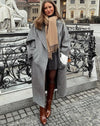 Langer Wollmantel mit Gürtel | Zeitlos & Elegant | Perfekt für Herbst & Winter