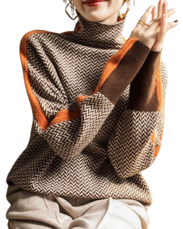 Oversize-Strickpullover mit Kontrastdetails | Modern und Bequem | Perfekt für Herbst und Winter