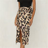 Leopard Print Midirock | Satin-Style | Animal Chic für Day & Night
