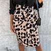 Leopard Print Midirock | Satin-Style | Animal Chic für Day & Night