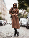 Langer Wollmantel mit Bindegürtel | Eleganter Schnitt | Perfekt für Herbst und Winter