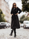 Langer Wollmantel mit Bindegürtel | Eleganter Schnitt | Perfekt für Herbst und Winter