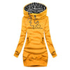 Kapuzenpullover-Kleid mit Print | Sportlich & Stylisch | Perfekt für Freizeit & Alltag