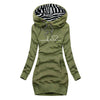 Kapuzenpullover-Kleid mit Print | Sportlich & Stylisch | Perfekt für Freizeit & Alltag