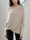 Asymmetrischer Pullover mit Off-Shoulder-Design | Femininer Stil | Perfekt für Freizeit und Abendlooks