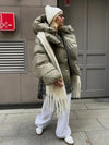 Oversized Steppjacke mit hohem Kragen | Trendig & Warm | Perfekt für Wintertage