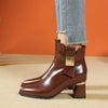 Stiefeletten | Elegantes Metall-Detail | Alltag &Anlässe | Premium-Leder