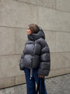 Oversized Steppjacke mit hohem Kragen | Trendig & Warm | Perfekt für Wintertage