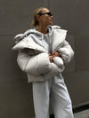 Oversized Steppjacke mit hohem Kragen | Trendig & Warm | Perfekt für Wintertage