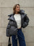 Oversized Steppjacke mit hohem Kragen | Trendig & Warm | Perfekt für Wintertage