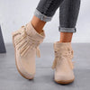 Mokassin-Stiefeletten | Fransen-Details | Bequem & Stilvoll | Weiches Wildleder-Design