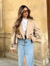 Kurzer Trenchcoat mit Gürtel | Modern & Elegant | Perfekt für den Übergang