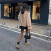 Oversize Teddyjacke mit Kontrastnähten | Kuschelig & Chic | Perfekt für Herbst & Winter