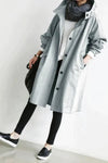Oversized Mantel mit Kapuze | Lässiger Stil | Perfekt für Herbst und Winter