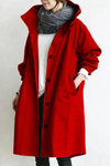 Oversized Mantel mit Kapuze | Lässiger Stil | Perfekt für Herbst und Winter