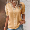 Bluse mit Spitze &Puffärmeln | Romantischer Chic | Feminin & Sommerleicht