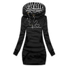 Kapuzenpullover-Kleid mit Print | Sportlich & Stylisch | Perfekt für Freizeit & Alltag