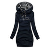 Kapuzenpullover-Kleid mit Print | Sportlich & Stylisch | Perfekt für Freizeit & Alltag
