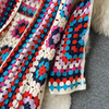 Strick-Kimono mit Häkelmuster | Boho-Stil | Farbintensiv und Bequem