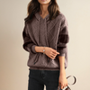 Gestrickter Kapuzenpullover mit Zopfmuster | Lässig & Gemütlich | Perfekt für kühle Tage