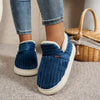 Sherpa-Gefütterte Cord-Slipper | Weich & Warm | Rutschfeste Sohle