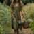 Maxikleid mit Vintage-Blumenmuster | Boho & Romantisch | Natur & Festival | Fließender Viskosestoff