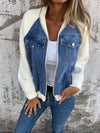 Jeansjacke mit Kontrasteinsätzen | Lässig und Modern | Perfekt für Freizeit