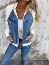 Jeansjacke mit Kontrasteinsätzen | Lässig und Modern | Perfekt für Freizeit