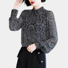 Chiffonbluse mit Paisley-Muster | Elegant & Transparent | Büro trifft Abendlook