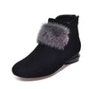 Gefütterte Ankle-Boots mit Fellbesatz | Warm & Stilvoll | Perfekt für Wintertage