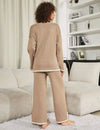 Zweiteiliges Lounge-Set | Eleganter Komfort | Weicher Strick | Freizeit & Zuhause