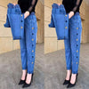 High-Waist-Jeans mit Knopfleisten-Design | Modisch & Vielseitig | Perfekt für Freizeit