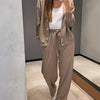 Zweiteiliges Lounge-Set mit Knopf-Cardigan | Bequem & Chic | Perfekt für Zuhause & Freizeit