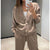 Zweiteiliges Lounge-Set mit Knopf-Cardigan | Bequem & Chic | Perfekt für Zuhause & Freizeit