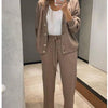 Zweiteiliges Lounge-Set mit Knopf-Cardigan | Bequem & Chic | Perfekt für Zuhause & Freizeit