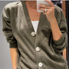 Zweiteiliges Lounge-Set mit Knopf-Cardigan | Bequem & Chic | Perfekt für Zuhause & Freizeit