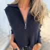 Strickpullover mit Reißverschluss | Lässiger Chic | Bequem & Vielseitig | Winter-Essential