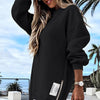 Langes Oversize-Sweatshirt mit Seitenschlitzen | Bequem & Lässig | Perfekt für Freizeit