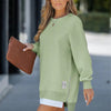 Langes Oversize-Sweatshirt mit Seitenschlitzen | Bequem & Lässig | Perfekt für Freizeit