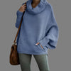 Oversize-Rollkragenpullover mit Taschen | Kuschelig und Lässig | Perfekt für kalte Tage