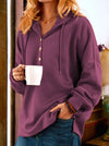 Gemütlicher Kapuzenpullover mit Knopfleiste | Lässig und Bequem | Perfekt für Freizeit