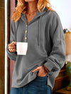 Gemütlicher Kapuzenpullover mit Knopfleiste | Lässig und Bequem | Perfekt für Freizeit