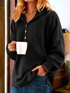 Gemütlicher Kapuzenpullover mit Knopfleiste | Lässig und Bequem | Perfekt für Freizeit