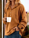 Gemütlicher Kapuzenpullover mit Knopfleiste | Lässig und Bequem | Perfekt für Freizeit
